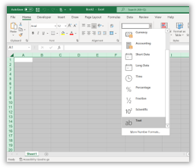 Excel file with ab text highlighted