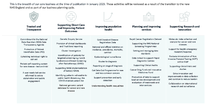 Screenshot of NDRS strategic plan