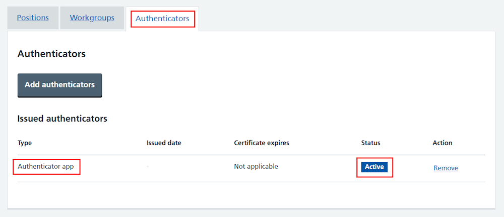 CIM self register authenticator MS Authenticator listed in profile v2