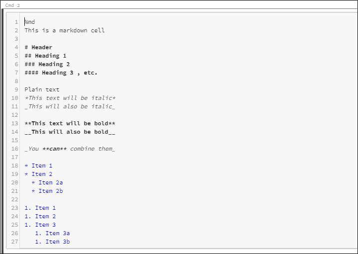 Markdown cell