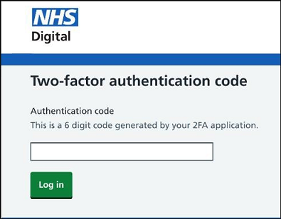 Logging in 2FA