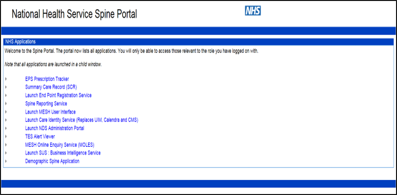 screen shot of e_RS showing how to select the TES alert viewer