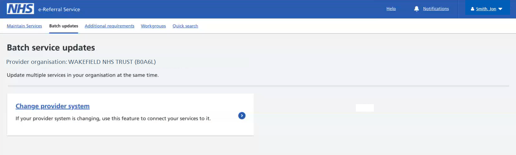 e-RS bulk service update function