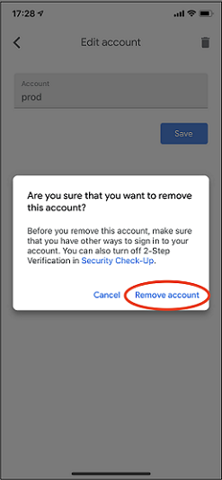 Delete auth acct 4b