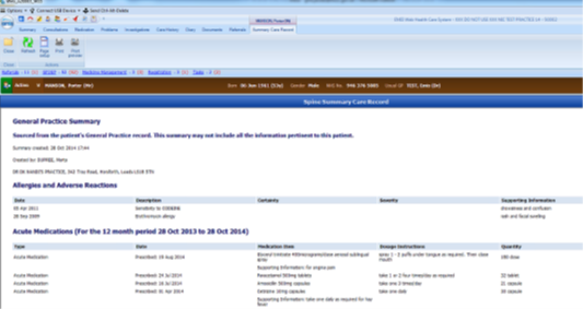 General practice summary